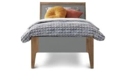 Bed Topaz Modern Design Tweepersoonsbed - MDF & Grenenhout - Tijdloos Frame -Beter Bed Winkel Bed Topaz grijs 3