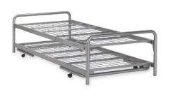 Bed met Onderschuifbed Doppia – Ruimtebesparend Logeerbed inclusief Bedbodems 10 Bed met Onderschuifbed Doppia – Ruimtebesparend Logeerbed inclusief Bedbodems -Beter Bed Winkel Bed onderschuifBed Doppia zilver 2