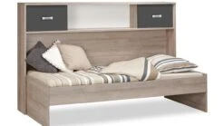 Bedkast Pep Eiken Look - Multifunctionele Bedomloop met Schuifdeuren -Beter Bed Winkel Bedkast Pep 2
