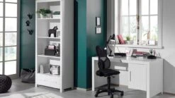 Vipack Bureau Erik Wit – Scandinavisch Kinderbureau met Grote Opbergvakken -Beter Bed Winkel Bibliotheek Erik