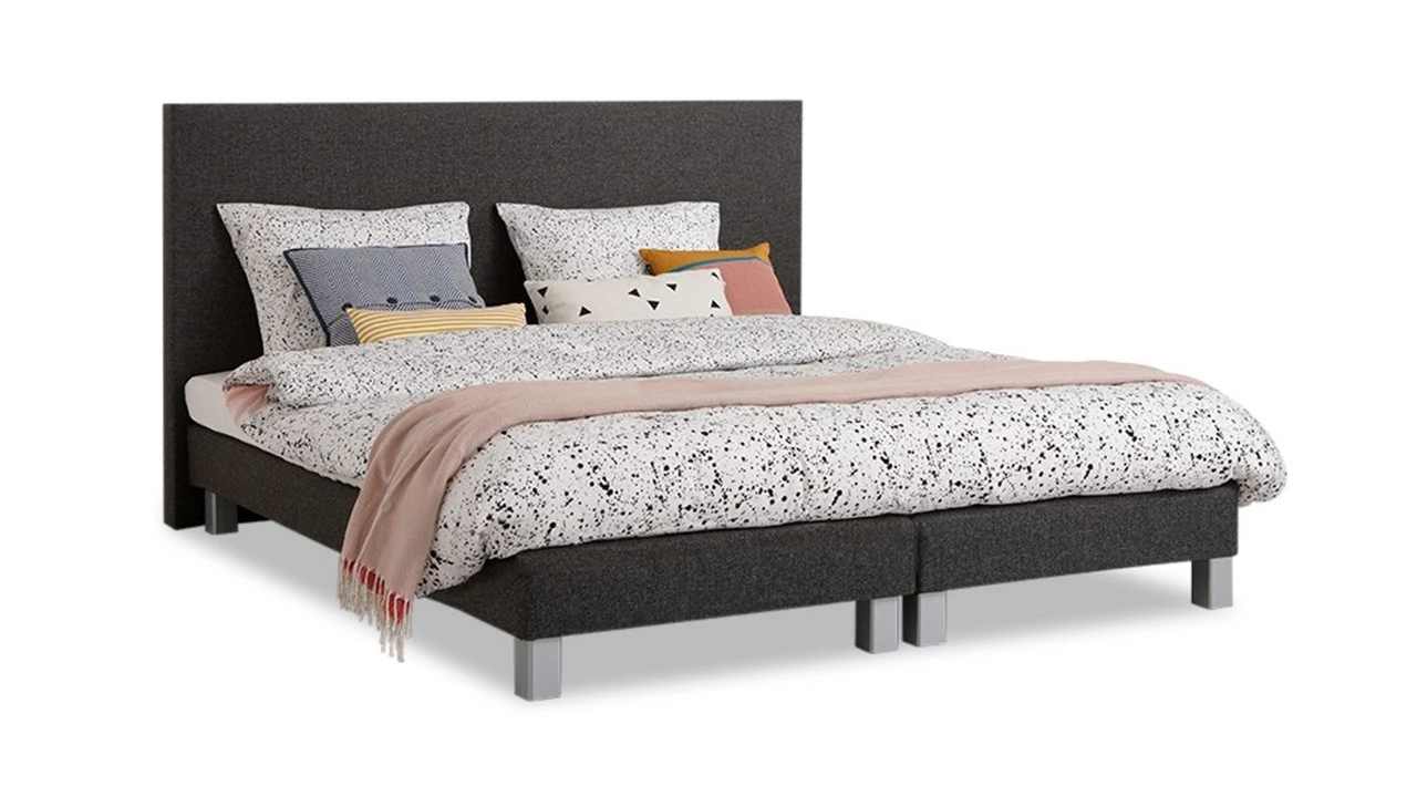 Boxspring Leeds Vlak - Complete Set met Bridge Matras & Hoofdbord 8 Boxspring Leeds Vlak - Complete Set met Bridge Matras & Hoofdbord - Afbeelding 6