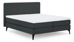 Karlsson Boxspring Attraktiv Lykka – Luxe Vlakke Boxspring met Melange-Stof en Designpoten -Beter Bed Winkel Boxspring Attraktiv Lykka vlak met gestoffeerd matras anthracite 6