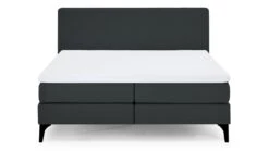 Karlsson Boxspring Attraktiv Lykka – Luxe Vlakke Boxspring met Melange-Stof en Designpoten -Beter Bed Winkel Boxspring Attraktiv Lykka vlak met gestoffeerd matras anthracite 7