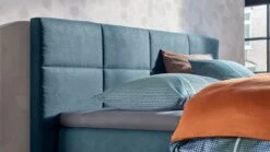 Karlsson Boxspring Attraktiv Trendik Vlak – Challenger Teal Suède-look met 3D Design Hoofdbord 13 Karlsson Boxspring Attraktiv Trendik Vlak – Challenger Teal Suède-look met 3D Design Hoofdbord -Beter Bed Winkel Boxspring Attraktiv Trendik vlak met gestoffeerd matras challenger teal 2