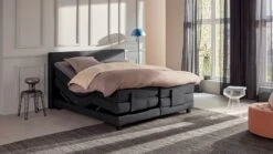Karlsson Autentik Tunn Elektrisch Verstelbare Boxspring – Donkergrijs Melange Design 16 Karlsson Autentik Tunn Elektrisch Verstelbare Boxspring – Donkergrijs Melange Design -Beter Bed Winkel Boxspring Autentik Tunn verstelbaar met gestoffeerd matras anthracite 2