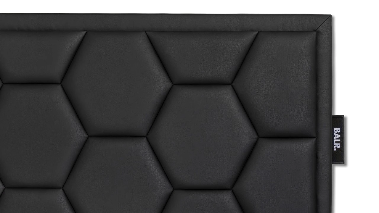 BALR Superior Vlak Boxspring - Luxe Antraciet met Hexagon Hoofdbord en Gestoffeerd Matras 5 BALR Superior Vlak Boxspring - Luxe Antraciet met Hexagon Hoofdbord en Gestoffeerd Matras - Afbeelding 3