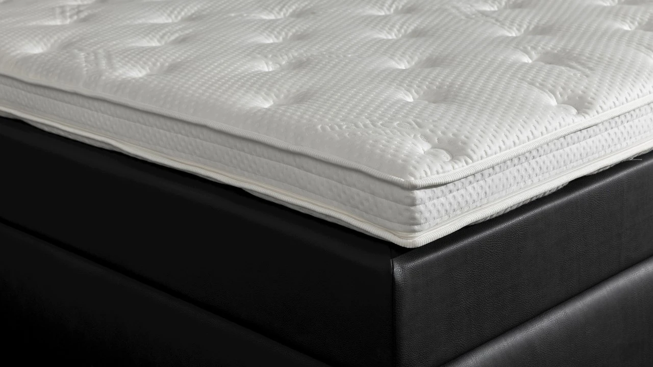 BALR Superior Vlak Boxspring - Luxe Antraciet met Hexagon Hoofdbord en Gestoffeerd Matras 7 BALR Superior Vlak Boxspring - Luxe Antraciet met Hexagon Hoofdbord en Gestoffeerd Matras - Afbeelding 5