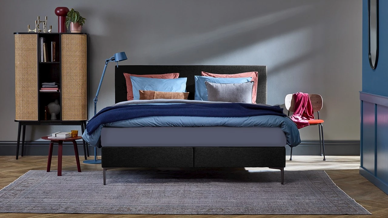 B Bright Boxspring Emerald Vlak – Hopper Lichtgrijs met 3100/3150 Pocketmatras – Modern Design 4 B Bright Boxspring Emerald Vlak – Hopper Lichtgrijs met 3100/3150 Pocketmatras – Modern Design - Afbeelding 2