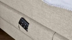 B Bright Boxspring Jade Verstelbaar – Klassiek Elegant Bed met Hopper Stof & Wave Pootjes -Beter Bed Winkel Boxspring Jade verstelbaar met gestoffeerd matras khaki 5