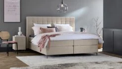 B Bright Boxspring Jade Vlak β Klassiek Elegant Design in Hopper Stof met HR Topmatras