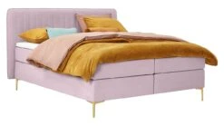 B Bright Boxspring Ruby Vlak – Trendy Design met Verticaal Gelijnd Hoofdbord & Gouden Poten 15 B Bright Boxspring Ruby Vlak – Trendy Design met Verticaal Gelijnd Hoofdbord & Gouden Poten -Beter Bed Winkel Boxspring Ruby vlak met gestoffeerd matras pale 4