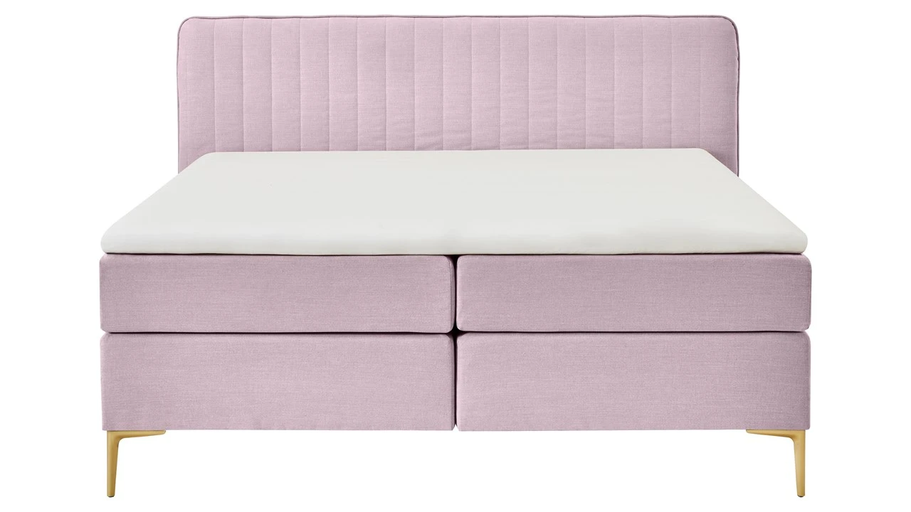 B Bright Boxspring Ruby Vlak – Trendy Design met Verticaal Gelijnd Hoofdbord & Gouden Poten 10 B Bright Boxspring Ruby Vlak – Trendy Design met Verticaal Gelijnd Hoofdbord & Gouden Poten - Afbeelding 8