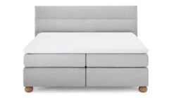 Karlsson Boxspring Solid Lina - Zandbeige Melange Vlakke Boxspring met Gestoffeerd Matras -Beter Bed Winkel Boxspring Solid Lina vlak met gestoffeerd matras light grey 7