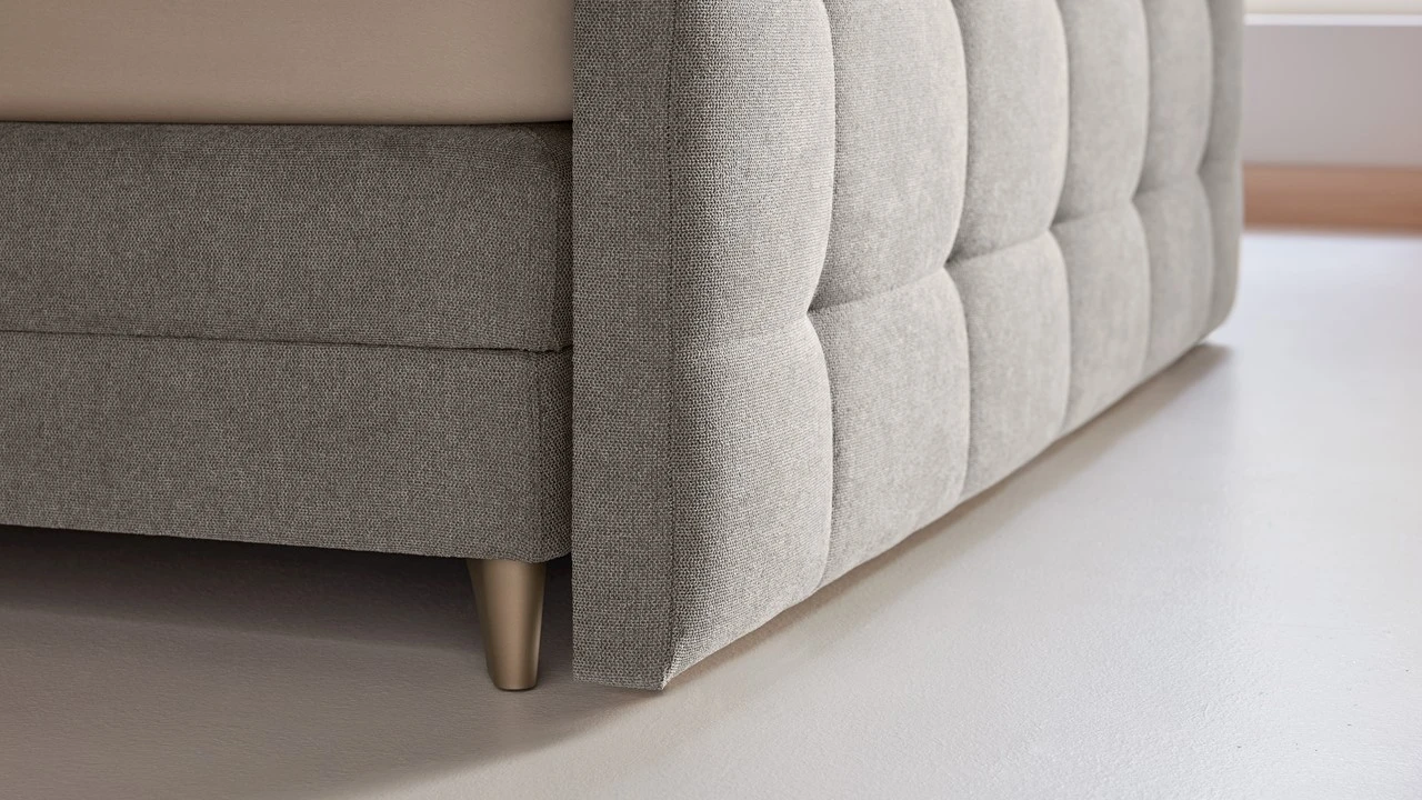 Karlsson Unik Varje Donkergrijs β Elektrisch Verstelbare Boxspring met Bronzen Poten 7 Karlsson Unik Varje Donkergrijs β Elektrisch Verstelbare Boxspring met Bronzen Poten - Afbeelding 5