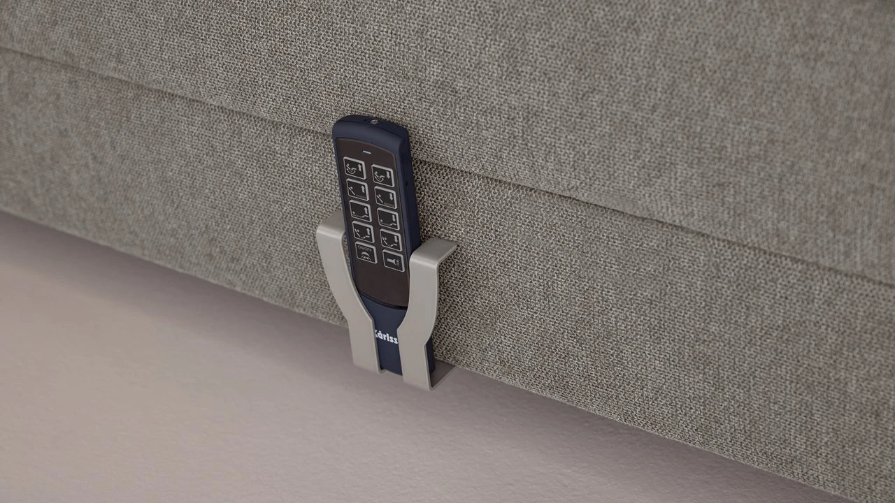 Karlsson Unik Varje Donkergrijs β Elektrisch Verstelbare Boxspring met Bronzen Poten 8 Karlsson Unik Varje Donkergrijs β Elektrisch Verstelbare Boxspring met Bronzen Poten - Afbeelding 6