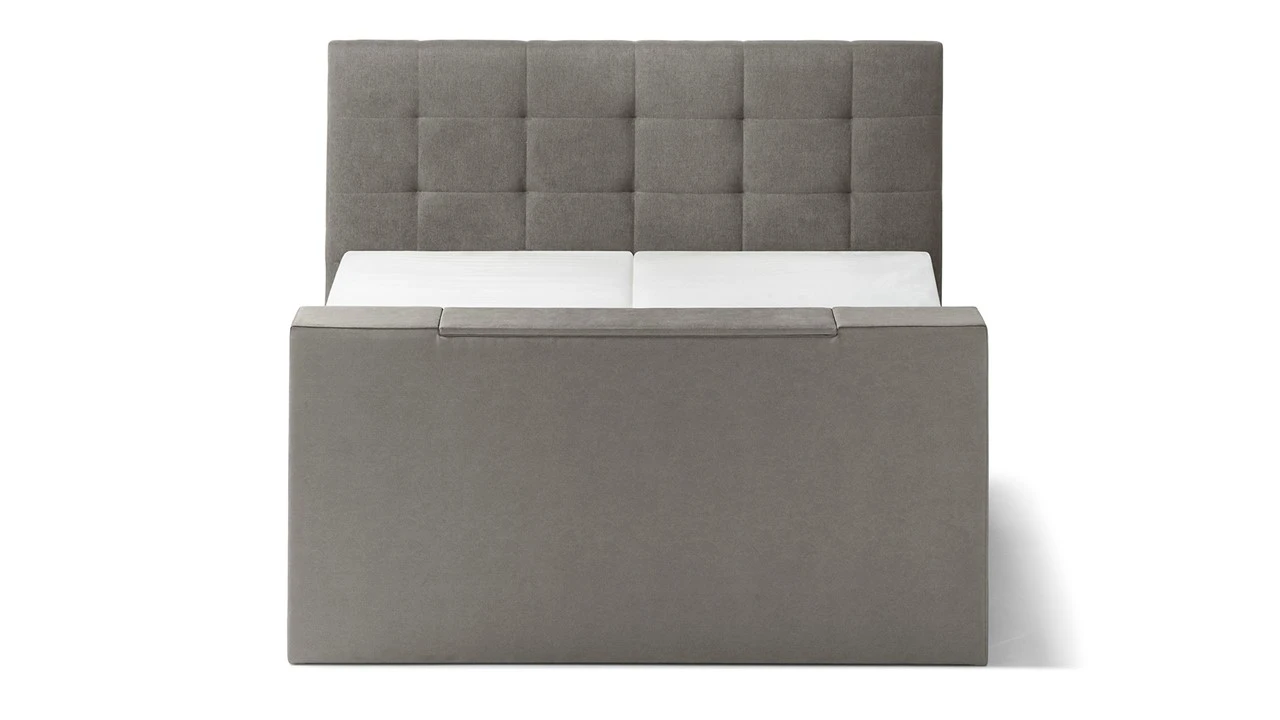 Karlsson Unik Varje Elektrisch Verstelbare Boxspring - Antraciet Grijs met TV-Lift & Luxe Split-Topper 5 Karlsson Unik Varje Elektrisch Verstelbare Boxspring - Antraciet Grijs met TV-Lift & Luxe Split-Topper - Afbeelding 3