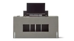 Karlsson Unik Varje Elektrisch Verstelbare Boxspring - Antraciet Grijs met TV-Lift & Luxe Split-Topper 17 Karlsson Unik Varje Elektrisch Verstelbare Boxspring - Antraciet Grijs met TV-Lift & Luxe Split-Topper -Beter Bed Winkel Boxspring Unik Varje verstelbaar met gestoffeerd matras en voetbord met TV lift wood 6