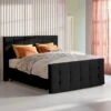 Karlsson Boxspring Unik Varje Vlak – Luxe Melange Design met Vildar Royal Matras & Voetenbord -Beter Bed Winkel Boxspring Unik Varje vlak met Vildar Royal matras black