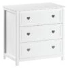 Amori Witte Commode met 3 Laden – Romantisch Design met Hartjesdetail 2 Amori Witte Commode met 3 Laden – Romantisch Design met Hartjesdetail -Beter Bed Winkel Commode Amori met 3 laden wit