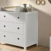 Commode Amori met Opzetstuk – Wit Romantisch Design met 3 Lades