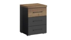 Commode Halifax Naturel Eiken – Industrieel 3 Laden Slaapkamer Meubel