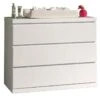 Vipack Lara Commode met 3 Laden - Wit MDF/Grenen - Minimalistische Kinderkamer Ladekast -Beter Bed Winkel Commode Lara met 3 laden wit