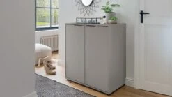 Commode Onyx Bruinzwart – Luxe 2-Deurs Opbergkast Hotel Chic