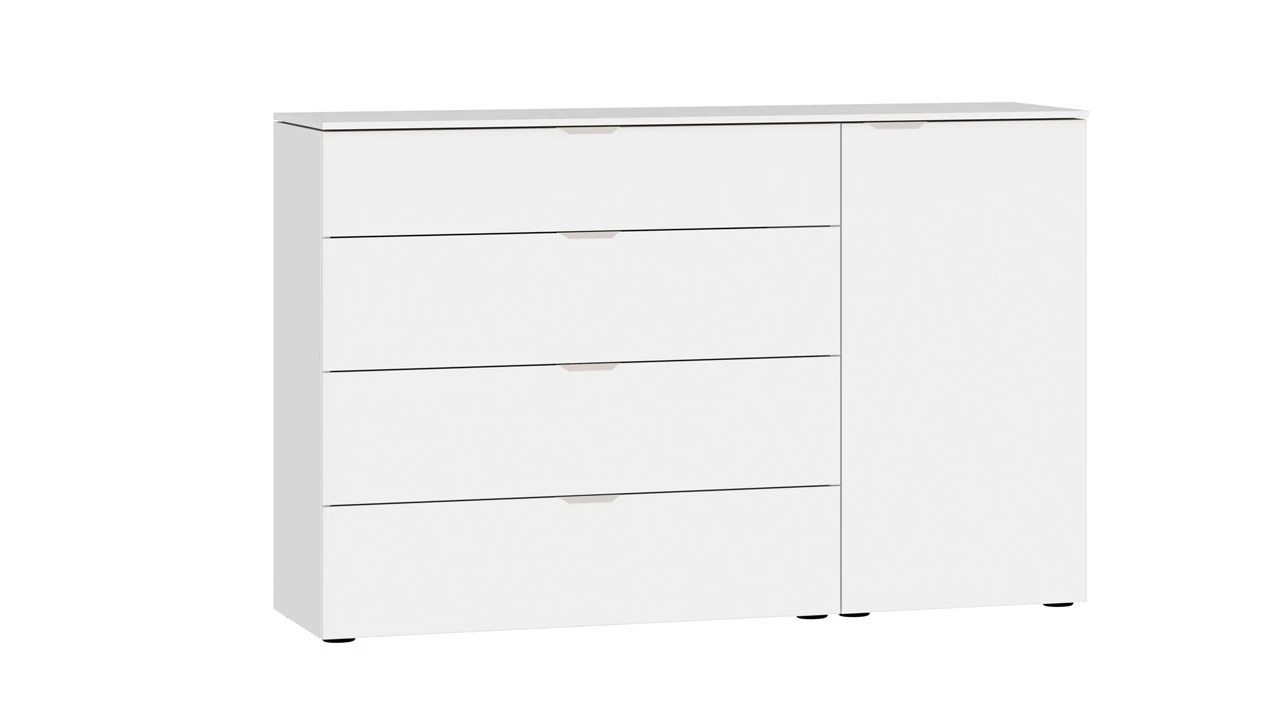 Switchline Commode Licht Eiken Decor – 4 Laden & 1 Deur – Tijdloze Slaapkamerkast 3 Switchline Commode Licht Eiken Decor – 4 Laden & 1 Deur – Tijdloze Slaapkamerkast