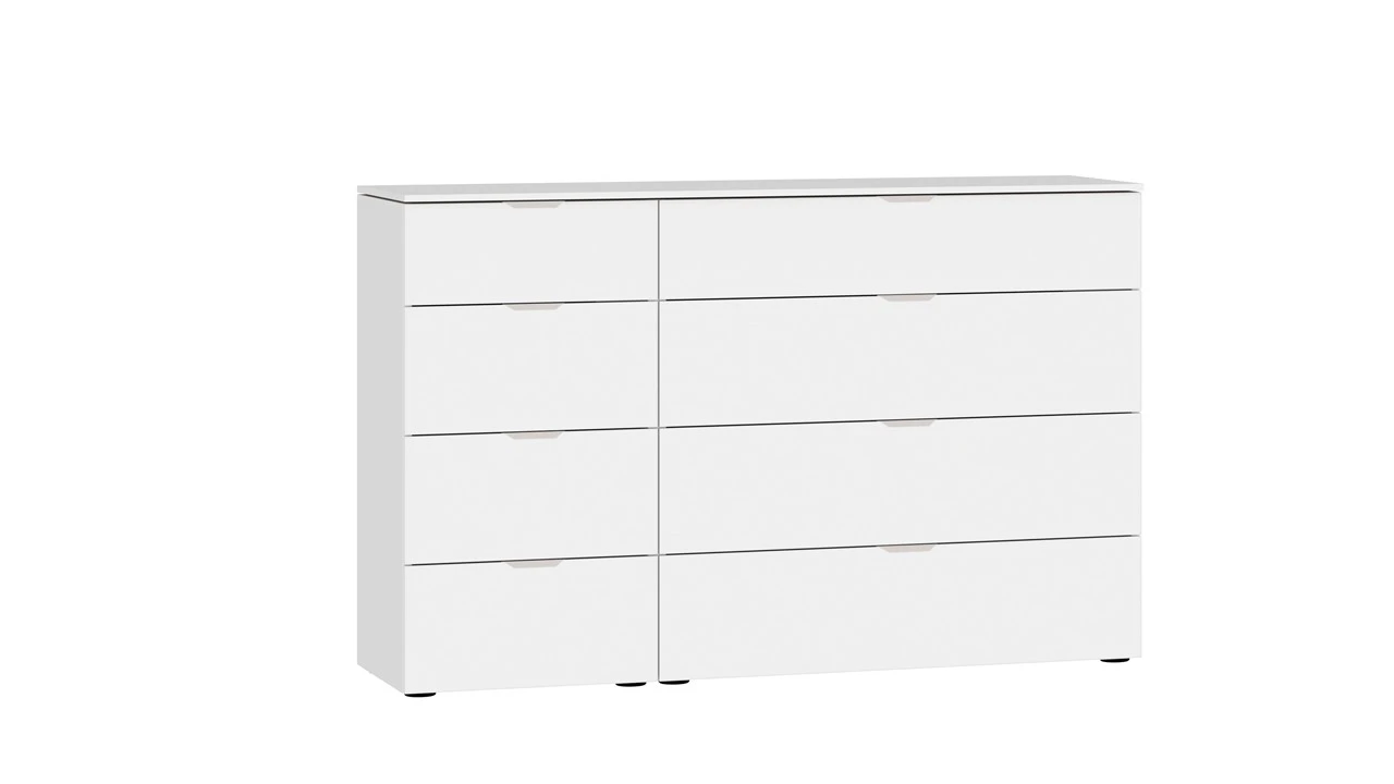 Switchline 8-Laden Commode Antraciet β Moderne Ladekast met Zilveren Handgrepen 3 Switchline 8-Laden Commode Antraciet β Moderne Ladekast met Zilveren Handgrepen