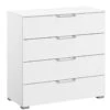 Sydney Commode Wit Met 4 Brede Laden – Modern Design Ladekast 80x80cm 2 Sydney Commode Wit Met 4 Brede Laden – Modern Design Ladekast 80x80cm -Beter Bed Winkel Commode Sydney met 4 laden breed wit