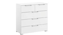 Sydney Ladekast met 5 Laden – Modern Design 80x42x80 cm – Aluminium Handgrepen