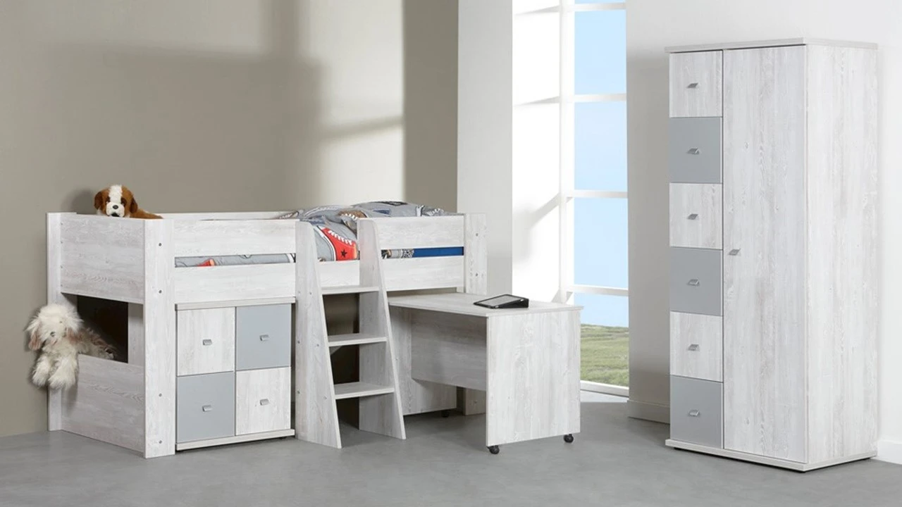 Speeltafel Lagoon Wit - Multifunctioneel Mobiel Bureau op Wieltjes 3 Speeltafel Lagoon Wit - Multifunctioneel Mobiel Bureau op Wieltjes