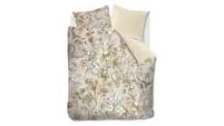 Beddinghouse Bronte Dekbedovertrek - Botanische Lelie Print Nude & Taupe - 100% Katoen-Satijn