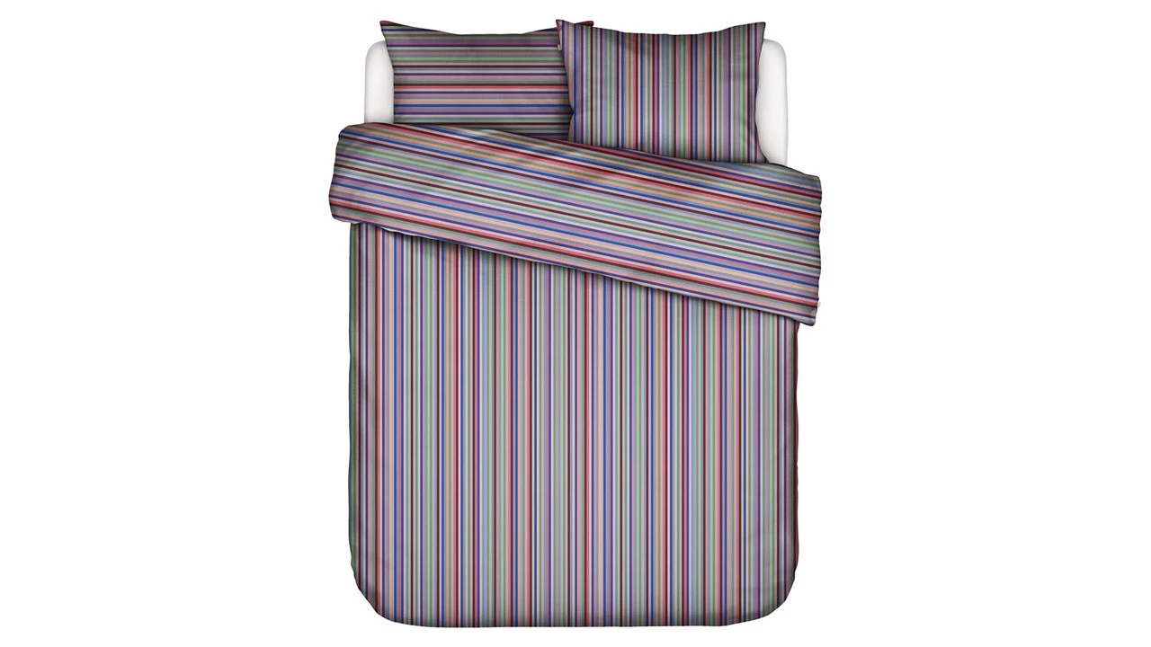 ESSENZA Donna Dekbedovertrek – Kleurrijk Gestreept – 100% Biologisch Katoensatijn 3 ESSENZA Donna Dekbedovertrek – Kleurrijk Gestreept – 100% Biologisch Katoensatijn