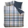 Beddinghouse Eliott Blauw & Zand – Handgeschilderd Ruitpatroon – 100% Katoen Dekbedovertrek -Beter Bed Winkel Dekbedovertrek Eliott blue