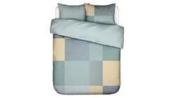 ESSENZA Femi Dekbedovertrek - 100% Biologisch Katoensatijn - Modern Blokkenpatroon