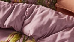 ESSENZA Ficaria Dekbedovertrek - 100% Biologisch Katoen Satijn - Geel & Oranje Bloemenprint -Beter Bed Winkel Dekbedovertrek Ficaria woodrose 3