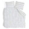Walra Remade Striped Harmony Dekbedovertrek - Blauw, Off-White & Taupe Strepen - Gerecycled Katoen -Beter Bed Winkel Dekbedovertrek Striped Harmony multicolour