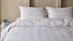 Walra Remade Striped Harmony Dekbedovertrek - Blauw, Off-White & Taupe Strepen - Gerecycled Katoen -Beter Bed Winkel Dekbedovertrek Striped Harmony multicolour 3