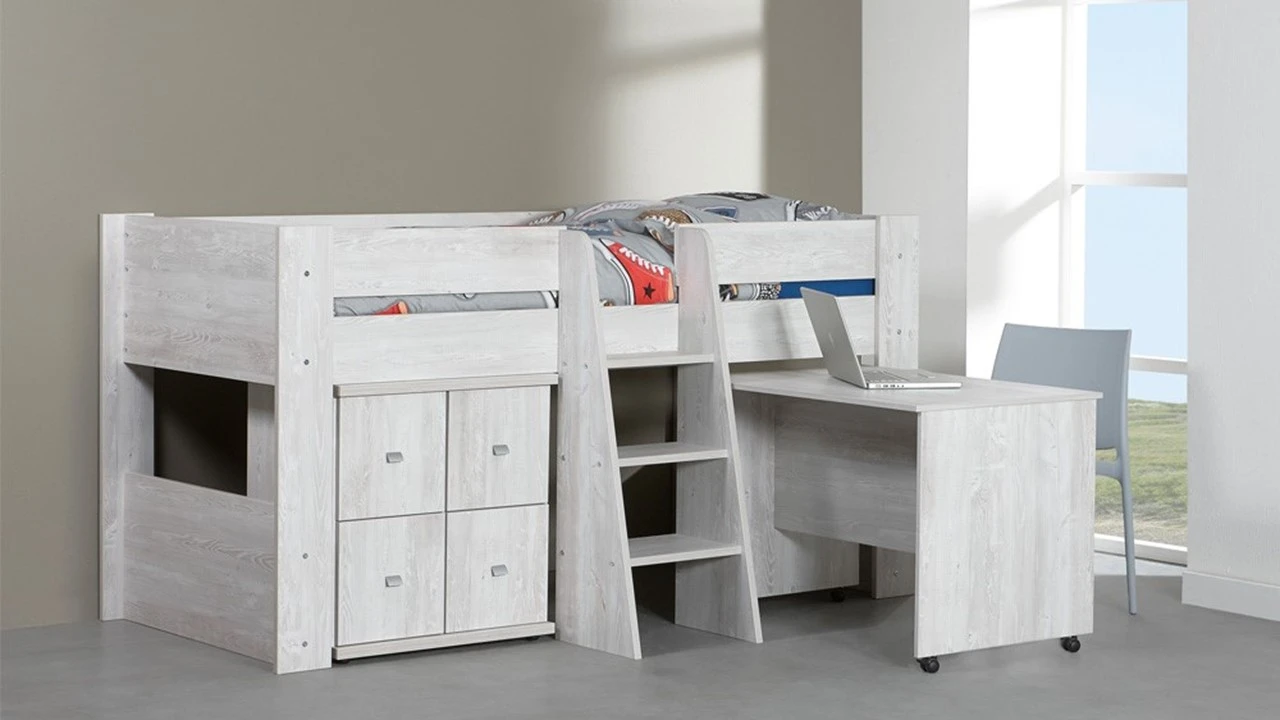 Uitvalbeveiliging Lagoon Wit – Modern Houten Bedhekje voor Kinderbed 3 Uitvalbeveiliging Lagoon Wit – Modern Houten Bedhekje voor Kinderbed