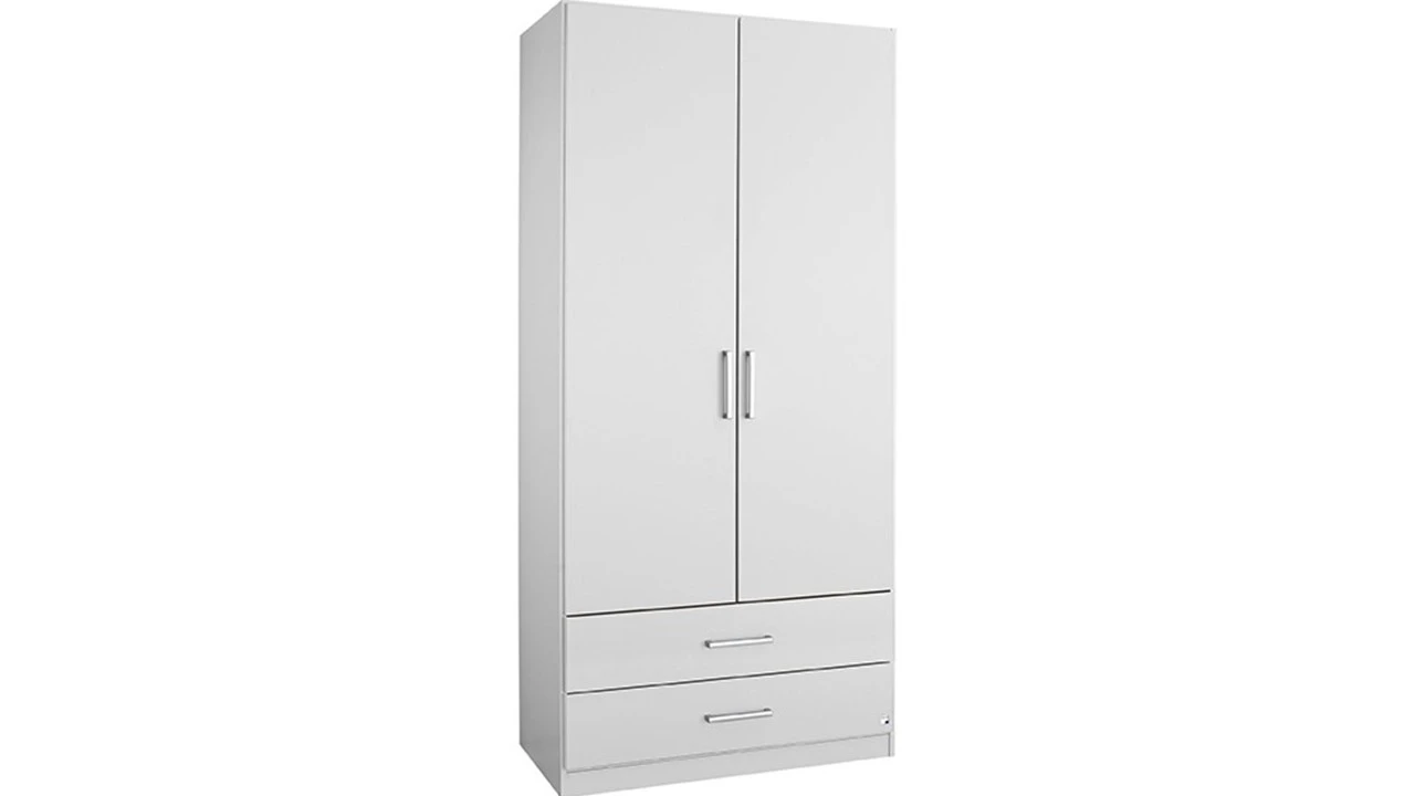 Albero Draaideurkast met Laden – Moderne 2-Deurs Kledingkast met Opbergladen 3 Albero Draaideurkast met Laden – Moderne 2-Deurs Kledingkast met Opbergladen