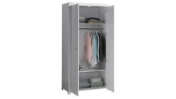 Vipack Erik 2-deurs Draaideurkast - Wit Modern Design Kledingkast