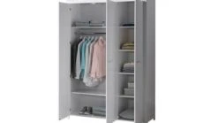 Vipack Erik Wit 3-deurs - Scandinavisch Design Draaideurkast