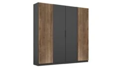 Halifax Industriële Draaideurkast – Strakke Kledingkast met Hang- en Leggedeelte