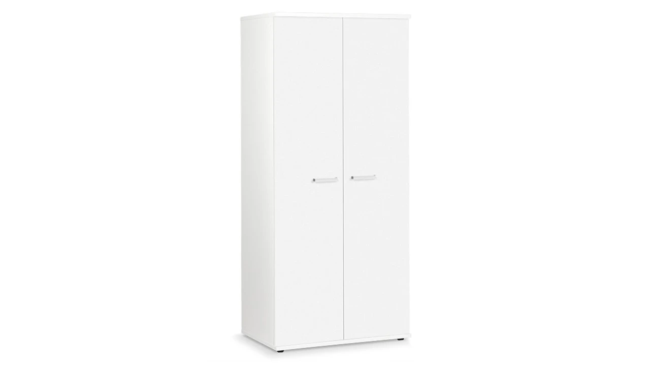 Draaideurkast Jesse Wit – Moderne 2-Deurs Kledingkast voor Tienerkamer 3 Draaideurkast Jesse Wit – Moderne 2-Deurs Kledingkast voor Tienerkamer