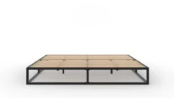 Emma Metal Bed โ Minimalist Industrial Design Bed Frame with Slatted Base 10 Emma Metal Bed โ Minimalist Industrial Design Bed Frame with Slatted Base -Beter Bed Winkel Emma Metal Bed zwart 1