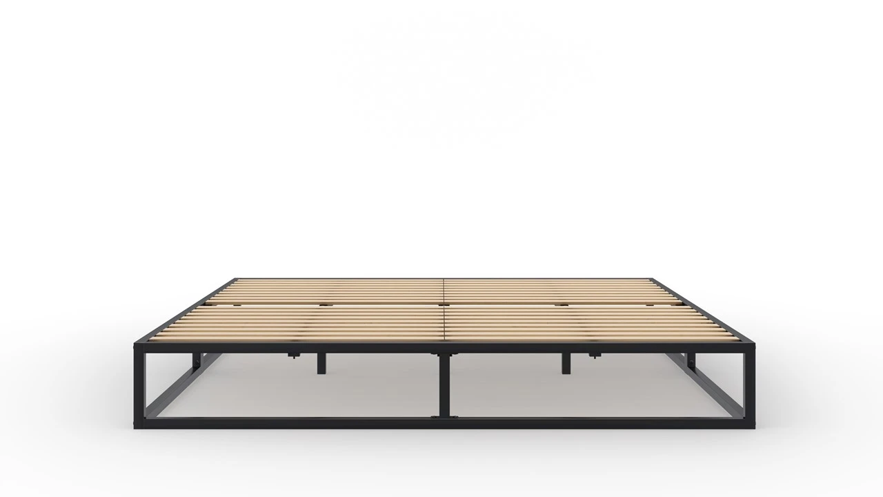 Emma Metal Bed โ Minimalist Industrial Design Bed Frame with Slatted Base 6 Emma Metal Bed โ Minimalist Industrial Design Bed Frame with Slatted Base - Afbeelding 4