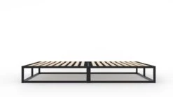 Emma Metal Bed โ Minimalist Industrial Design Bed Frame with Slatted Base 11 Emma Metal Bed โ Minimalist Industrial Design Bed Frame with Slatted Base -Beter Bed Winkel Emma Metal Bed zwart 2