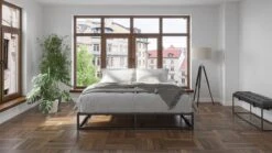 Emma Metal Bed Zwart – Minimalistisch Industrieel Bedframe met Emma O2 Medium Matras 12 Emma Metal Bed Zwart – Minimalistisch Industrieel Bedframe met Emma O2 Medium Matras -Beter Bed Winkel Emma Metal bed met Emma O2 medium matras zwart 2