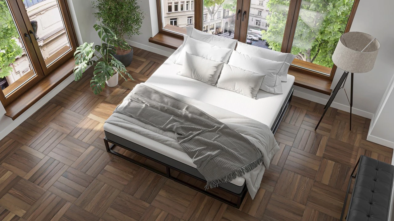 Emma Metal Bed Zwart – Minimalistisch Industrieel Bedframe met Emma O2 Medium Matras 6 Emma Metal Bed Zwart – Minimalistisch Industrieel Bedframe met Emma O2 Medium Matras - Afbeelding 4